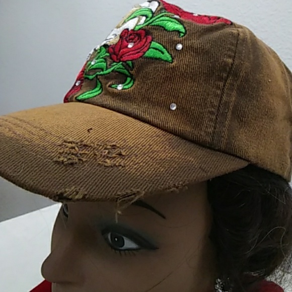 Hat/Skull n Roses - Picture 3 of 4